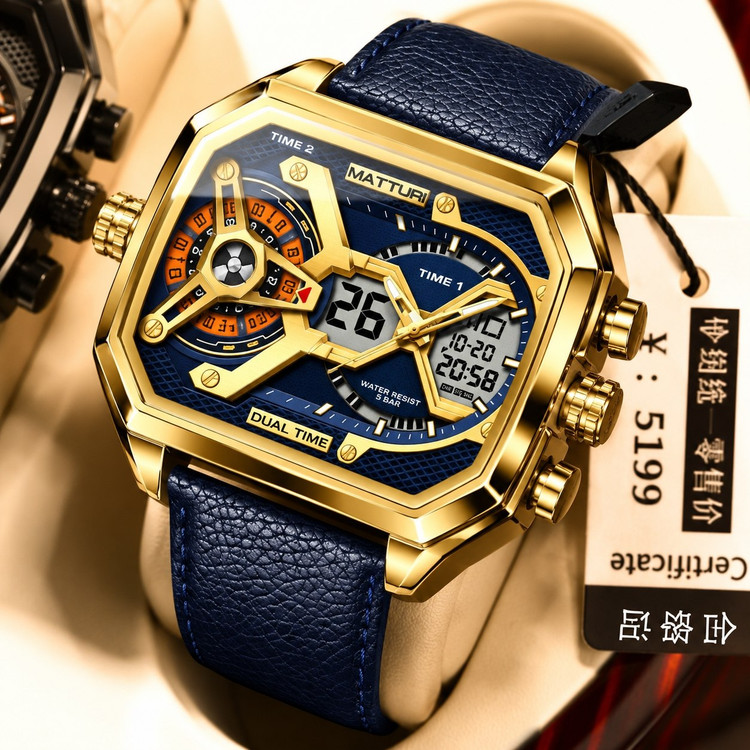 ساعت جذاب و جدید دو زمانه مردانه